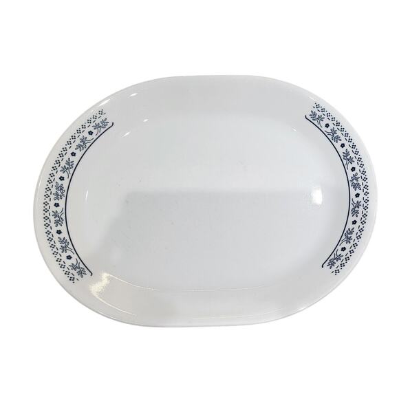 Vintage Corelle Platter Oval Serving USA Floral - Picture 1 of 7